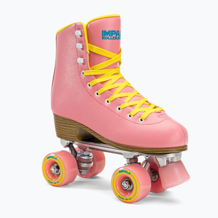 Ковзани роликові IMPALA Quad Skate рожево-жовті