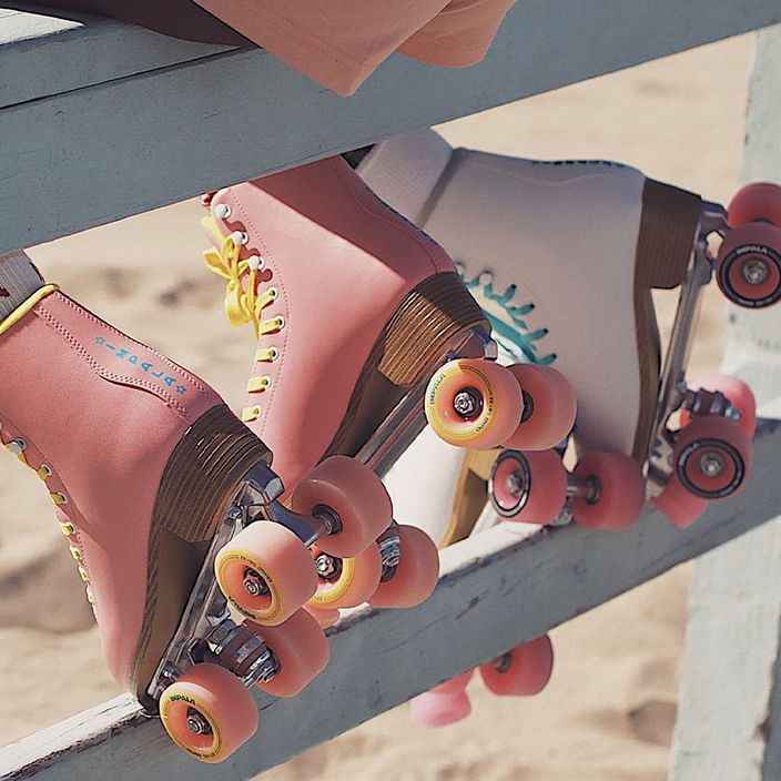 Ковзани роликові IMPALA Quad Skate рожево-жовті 12