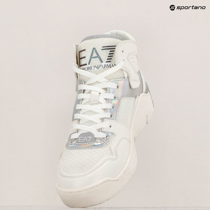 EA7 Emporio Armani Basket Mid білі/райдужні туфлі 9