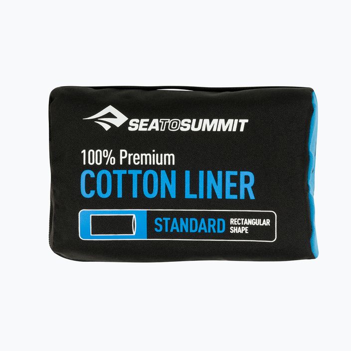 Вкладиш для спального мішка Sea to Summit Premium Cotton Travel Liner синій ASTDOSNB