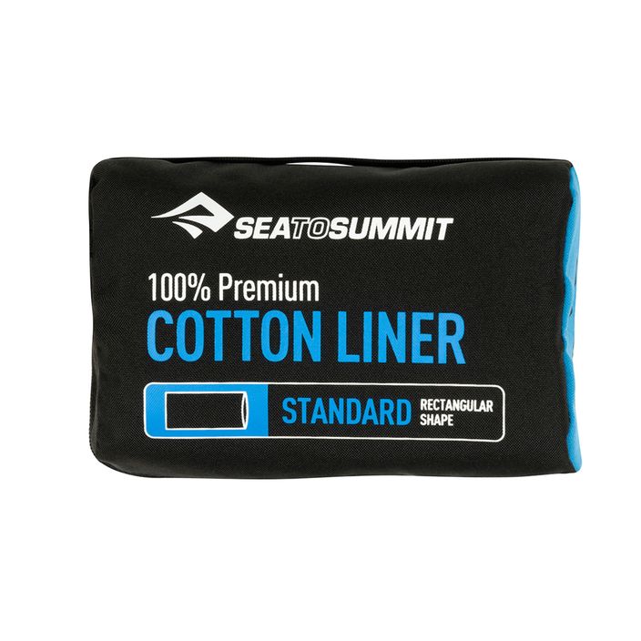 Вкладиш для спального мішка Sea to Summit Premium Cotton Travel Liner синій ASTDOSNB 2