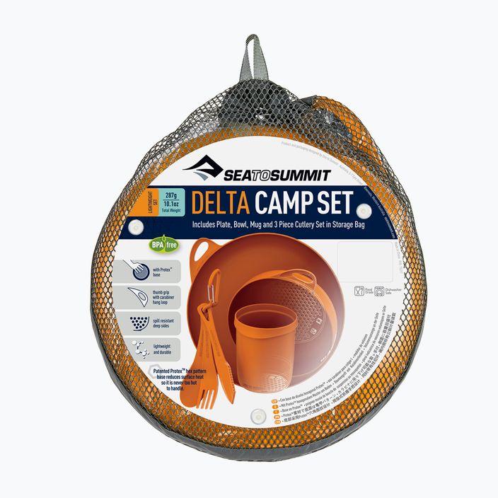 Набір туристичного посуду Sea to Summit Delta Camp Set помаранчевий ADSETOR 6