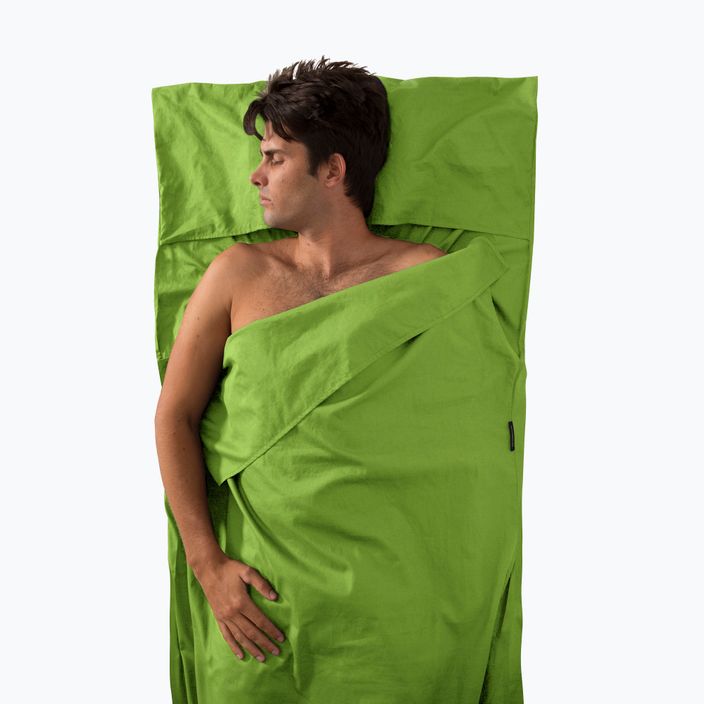 Вкладиш для спального мішка Sea to Summit Premium Cotton Traveller зелений AYHAOSGN 3
