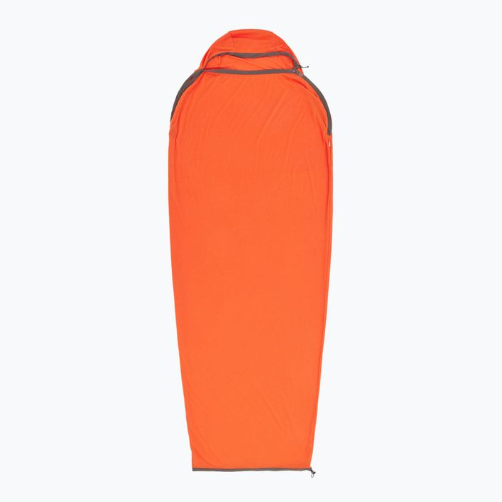 Спальний мішок Sea to Summit Reactor Extreme Sleeping Bag Liner Mummy ST пряний апельсин/білуга