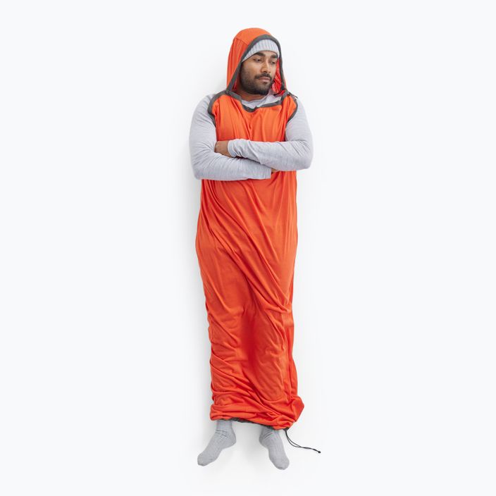 Спальний мішок Sea to Summit Reactor Extreme Sleeping Bag Liner Mummy ST пряний апельсин/білуга 8