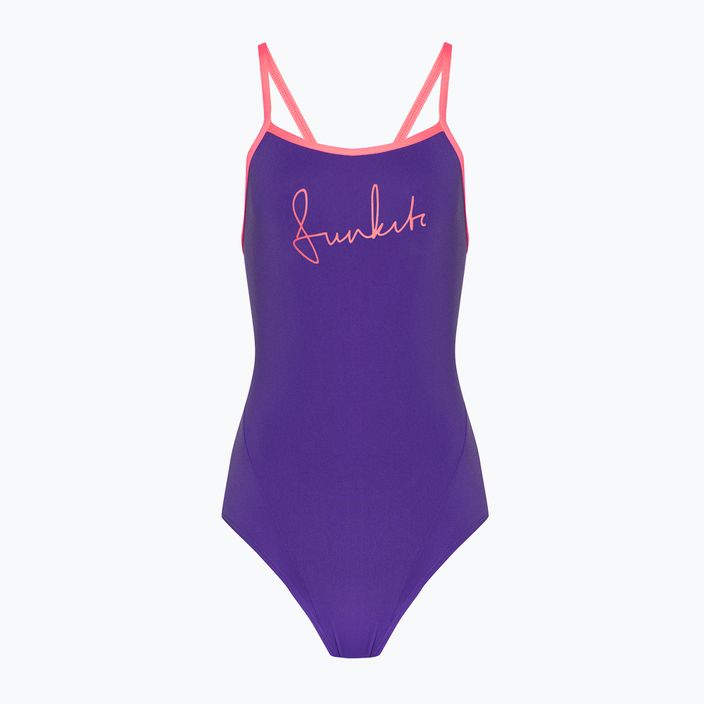 Жіночий купальник Funkita з одним ремінцем цільний купальник фіолетовий пунш