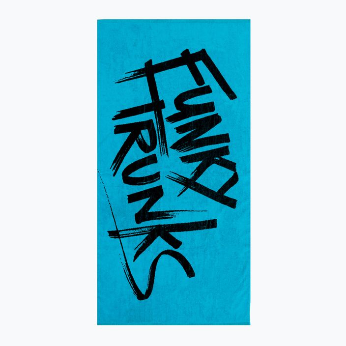Бавовняний жакардовий рушник Funky Trunks з тегом синій 4