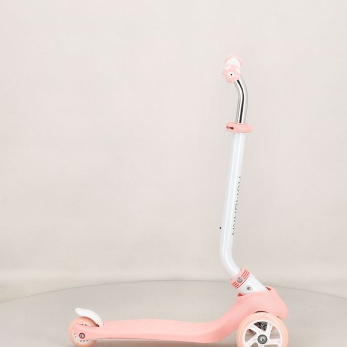 Самокат триколісний дитячий HUMBAKA Fun рожевий HBK-KS001 12