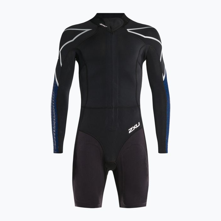 Гідрокостюм для триатлону чоловічий 2XU Swimrun 1 black/blue surf print 2