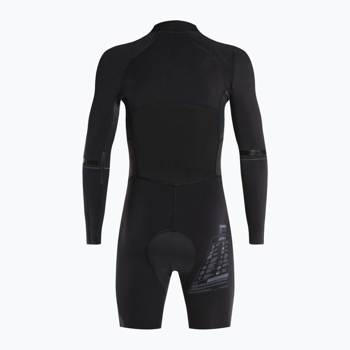 Гідрокостюм для триатлону чоловічий 2XU Swimrun 1 black/blue surf print 5