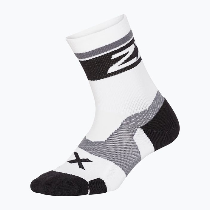 Шкарпетки для бігу 2XU Vectr Cushion Crew white/black