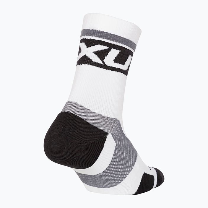 Шкарпетки для бігу 2XU Vectr Cushion Crew white/black 2