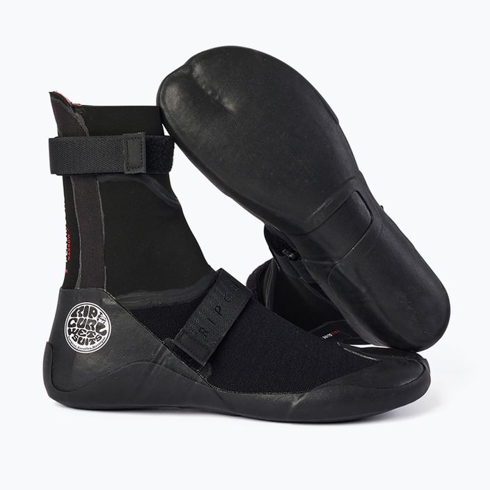 Чоловічий неопреновий черевик Rip Curl Flashbomb 5 мм з круглим носком чорний 7