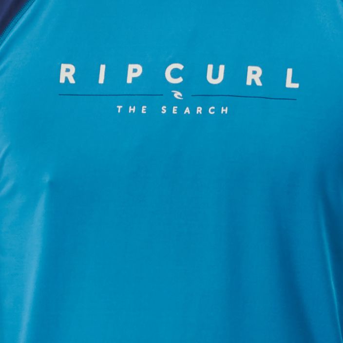 Лонгслів для плавання чоловічий Rip Curl Shockwaves blue 3