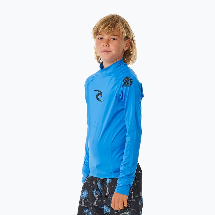 Rip Curl Lycra Lycra Brand Wave UPF синя гумка дитячий плавальний лонгслів 4