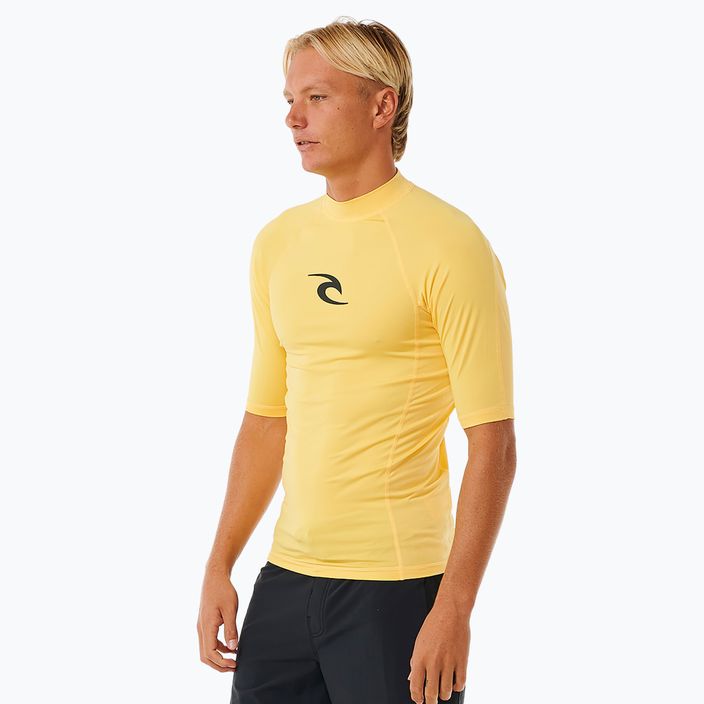 Чоловіча плавальна сорочка Rip Curl Waves Upf Perf S/S жовта 3