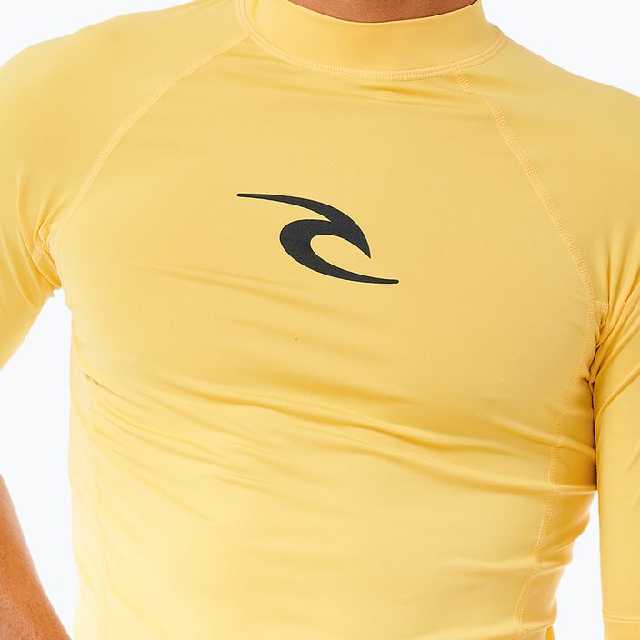 Чоловіча плавальна сорочка Rip Curl Waves Upf Perf S/S жовта 6