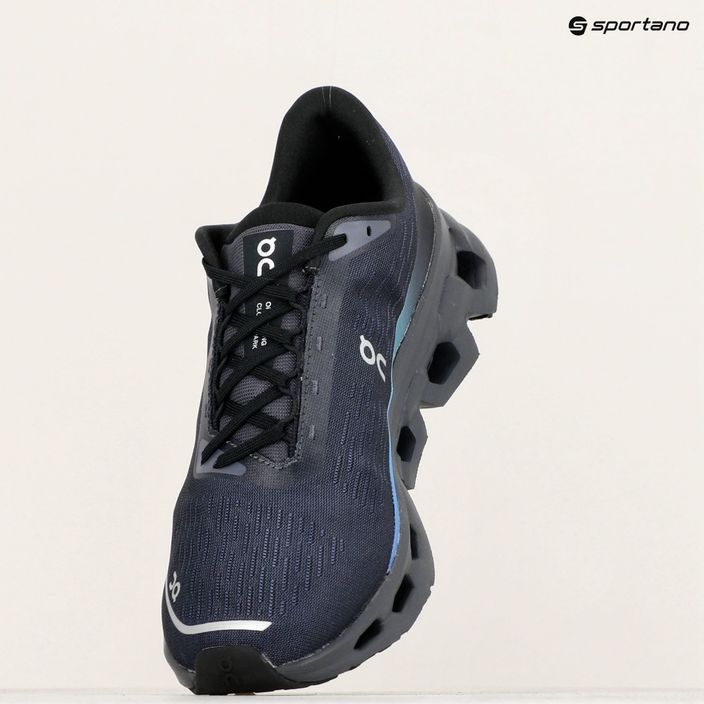 Черевики для бігу чоловічі On Running Cloudspark black/blueberry 16