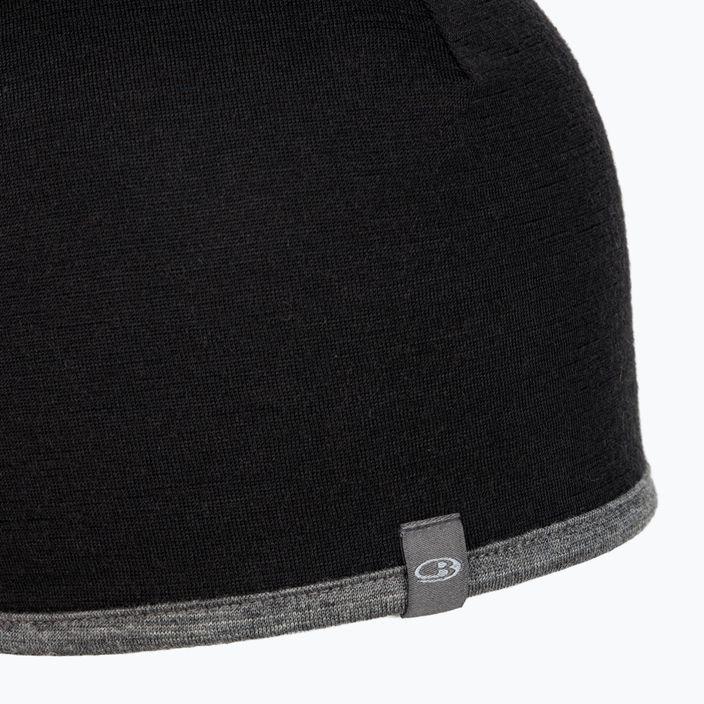 Шапка зимова icebreaker Pocket Hat black/gritstone hthr 4