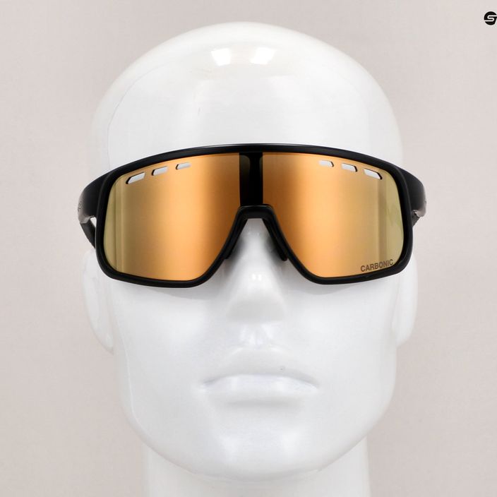 Сонцезахисні окуляри CASCO SX-25 Вугільно-чорні/золоті дзеркальні 7