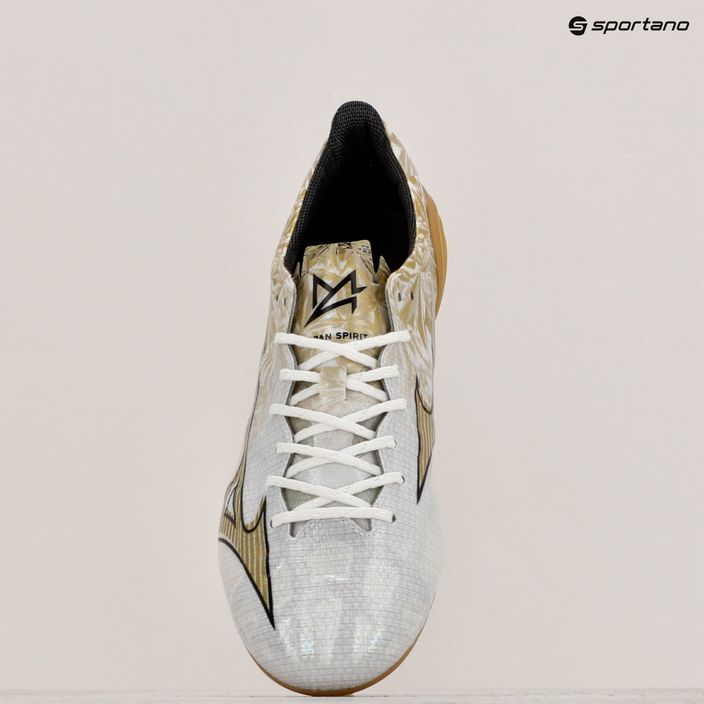 Чоловічі футбольні бутси Mizuno Αlpha Japan Md white/ge gold/black 14