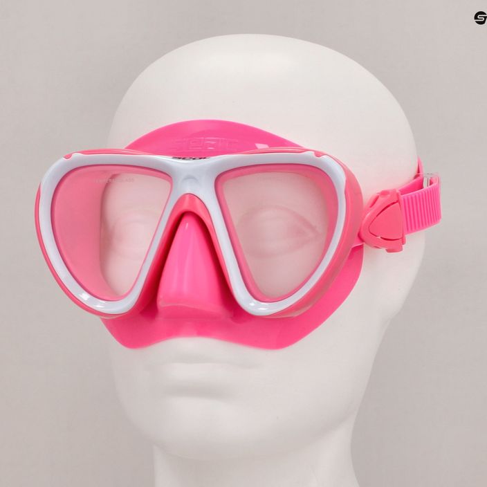 Дитяча маска для підводного плавання SEAC Bella рожева 4
