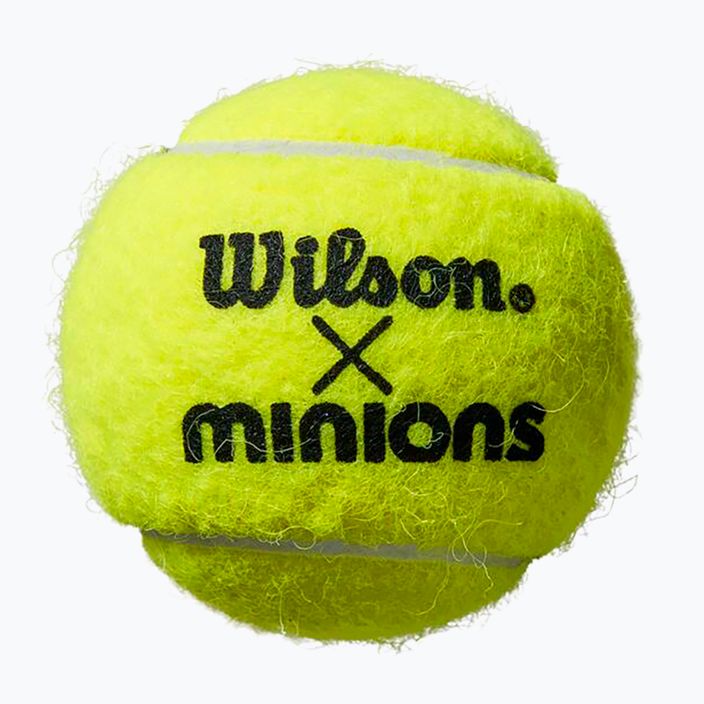 Тенісні м'ячі дитячі Wilson Minions Tennis 3 шт. жовті WR8202401 4