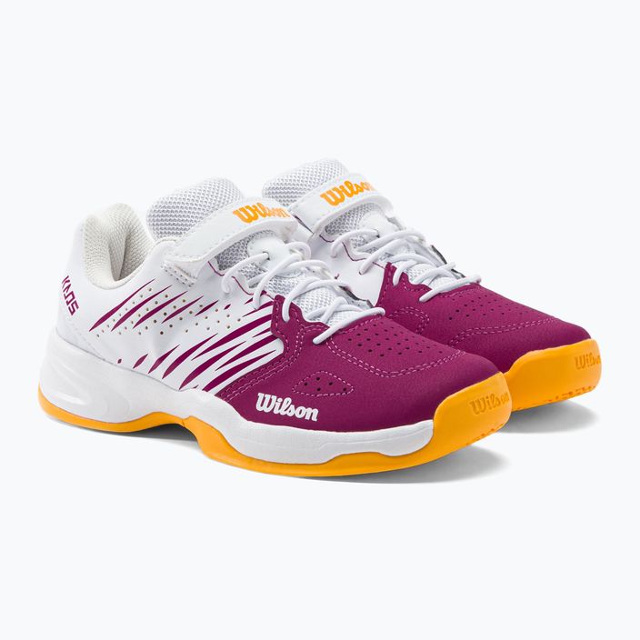 Кросівки для тенісу дитячі Wilson Kaos K 2.0 біло-рожеві WRS329190 5