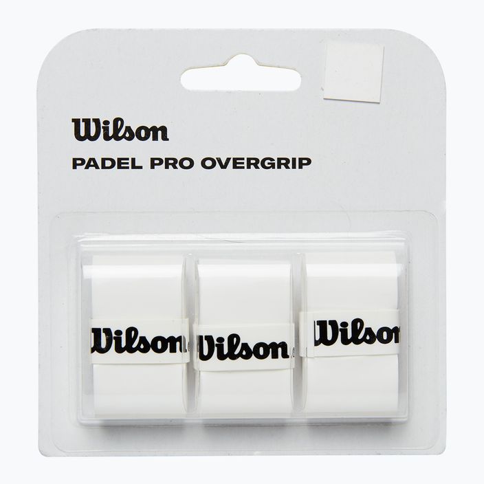 Обгортки для ракеток падель Wilson Padel Pro Overgrip 3 шт. white 2