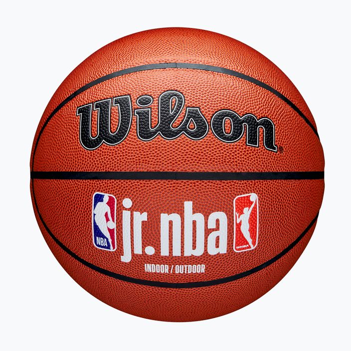 М'яч баскетбольний Wilson NBA JR Fam Logo Indoor Outdoor brown розмір 7