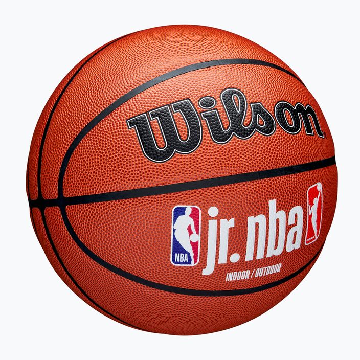 М'яч баскетбольний дитячий Wilson NBA JR Fam Logo Indoor Outdoor brown розмір 5 2