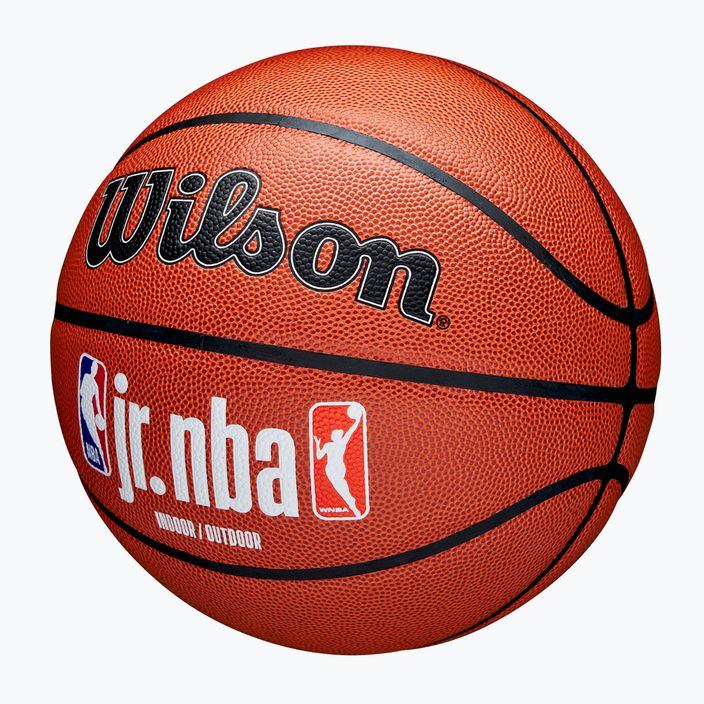 М'яч баскетбольний дитячий Wilson NBA JR Fam Logo Indoor Outdoor brown розмір 5 3
