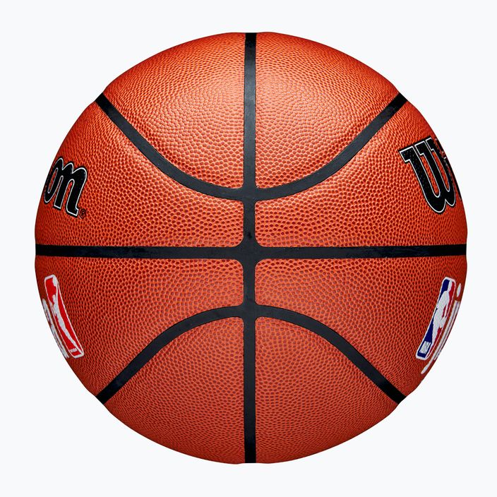 М'яч баскетбольний дитячий Wilson NBA JR Fam Logo Indoor Outdoor brown розмір 5 6