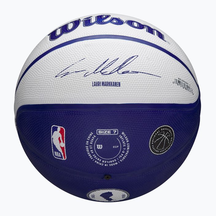 М'яч баскетбольний дитячий Wilson NBA Player Local Markkanen blue розмір 5 5