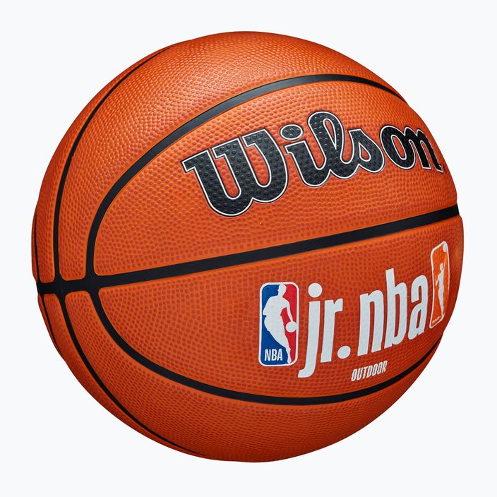 М'яч баскетбольний Wilson NBA JR Fam Logo Authentic Outdoor brown розмір 7 2