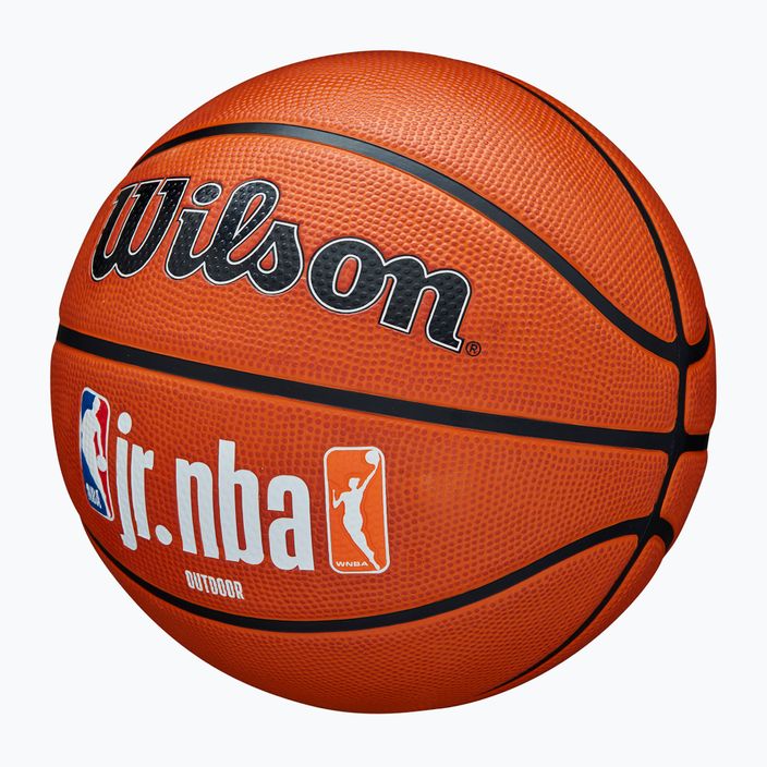 М'яч баскетбольний Wilson NBA JR Fam Logo Authentic Outdoor brown розмір 7 3