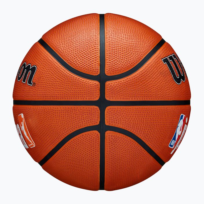 М'яч баскетбольний Wilson NBA JR Fam Logo Authentic Outdoor brown розмір 7 6