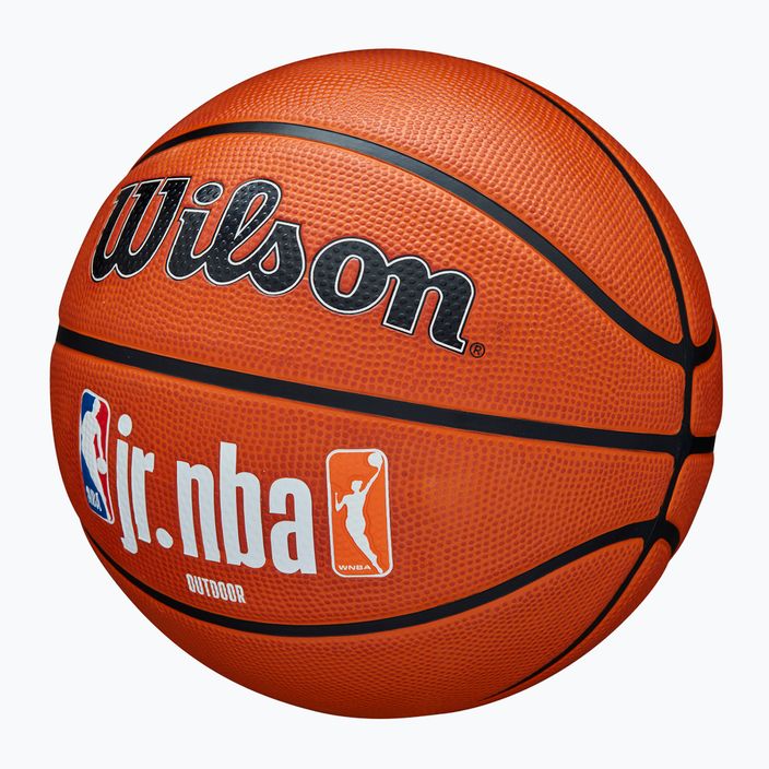 М'яч баскетбольний дитячий Wilson NBA JR Fam Logo Authentic Outdoor brown розмір 5 3