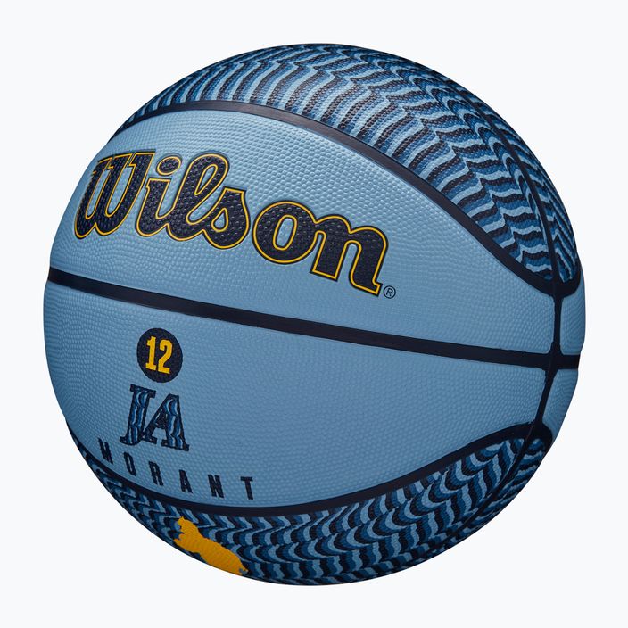 М'яч баскетбольний Wilson NBA Player Icon Outdoor Morant blue розмір 7 3