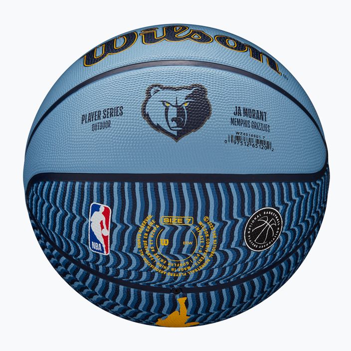 М'яч баскетбольний Wilson NBA Player Icon Outdoor Morant blue розмір 7 5
