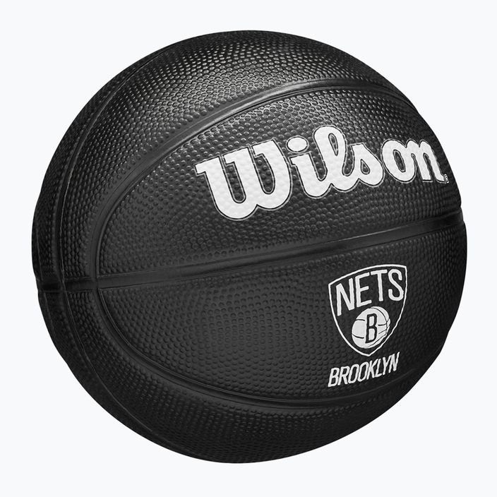 Баскетбольний м'яч Wilson NBA Team Tribute Mini Brooklyn Nets WZ4017604XB3 Розмір 3 2