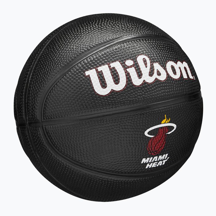 Баскетбольний м'яч Wilson NBA Tribute Mini Miami Heat WZ4017607XB3 Розмір 3 2