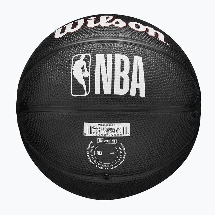 Баскетбольний м'яч Wilson NBA Tribute Mini Miami Heat WZ4017607XB3 Розмір 3 7