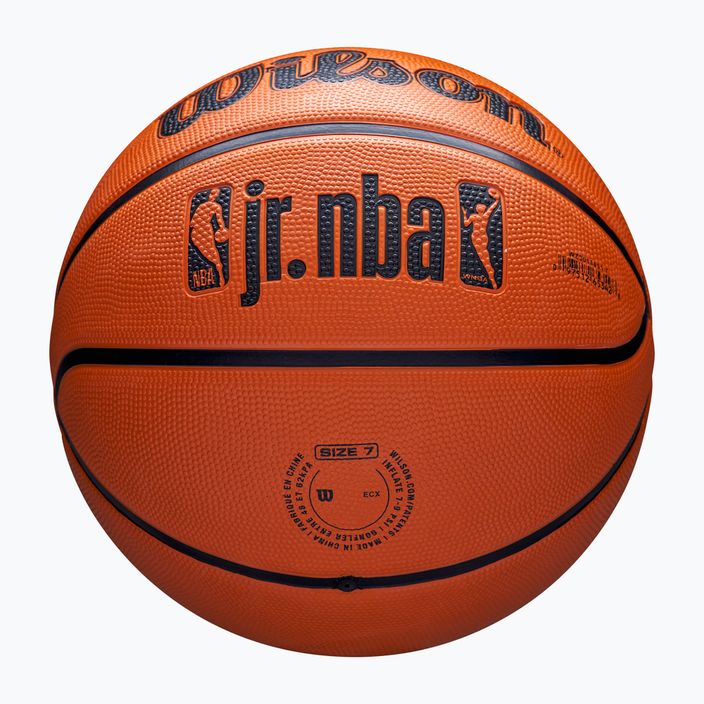 М'яч баскетбольний Wilson NBA JR Drv Fam Logo brown розмір 7 5