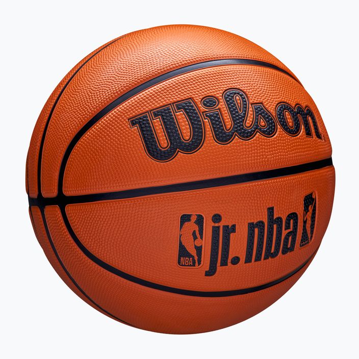 М'яч баскетбольний дитячий Wilson NBA JR Drv Fam Logo brown розмір 4 2