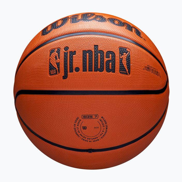М'яч баскетбольний дитячий Wilson NBA JR Drv Fam Logo brown розмір 4 5