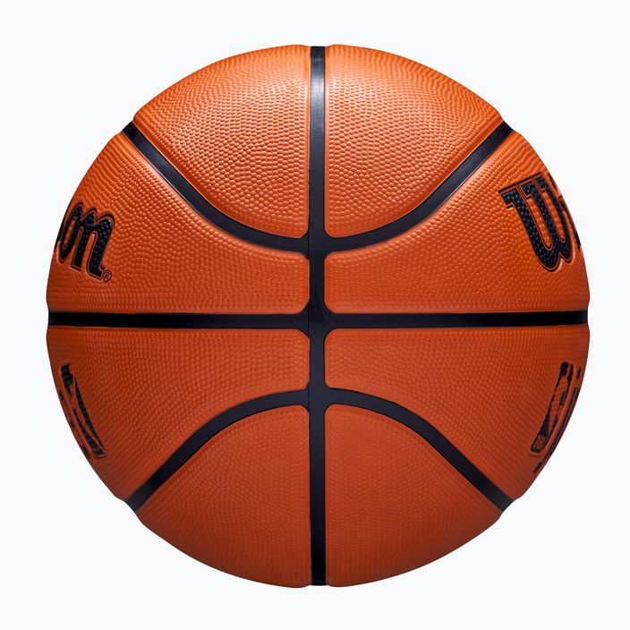 М'яч баскетбольний дитячий Wilson NBA JR Drv Fam Logo brown розмір 4 6