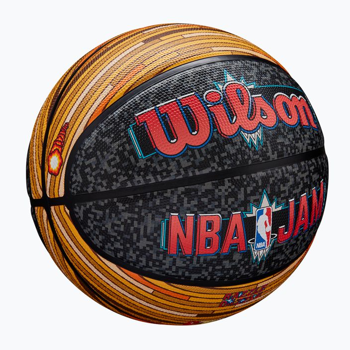 М'яч баскетбольний Wilson NBA Jam Outdoor black/gold розмір 7 2