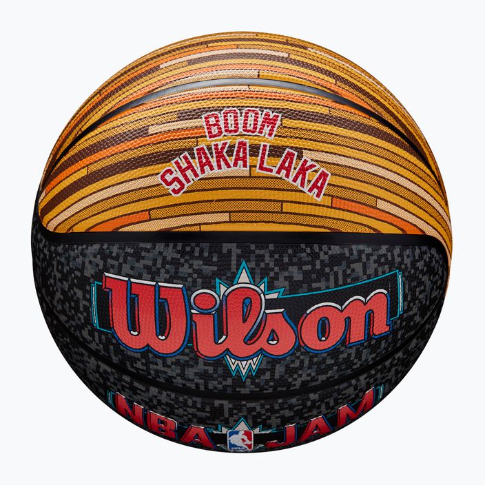 М'яч баскетбольний Wilson NBA Jam Outdoor black/gold розмір 7 4