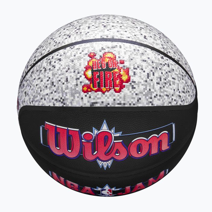 М'яч баскетбольний Wilson NBA Jam Indoor Outdoor black/grey розмір 7 4
